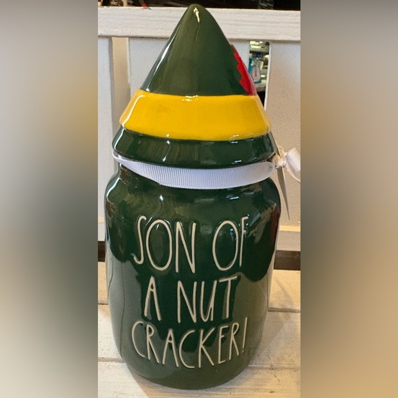 Rae Dunn “Son of A Nut Cracker” Baby Canister - Picture 1 of 3
